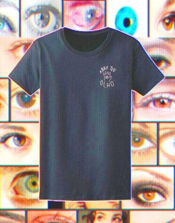 Camiseta ABRE TEU OLHO bordada